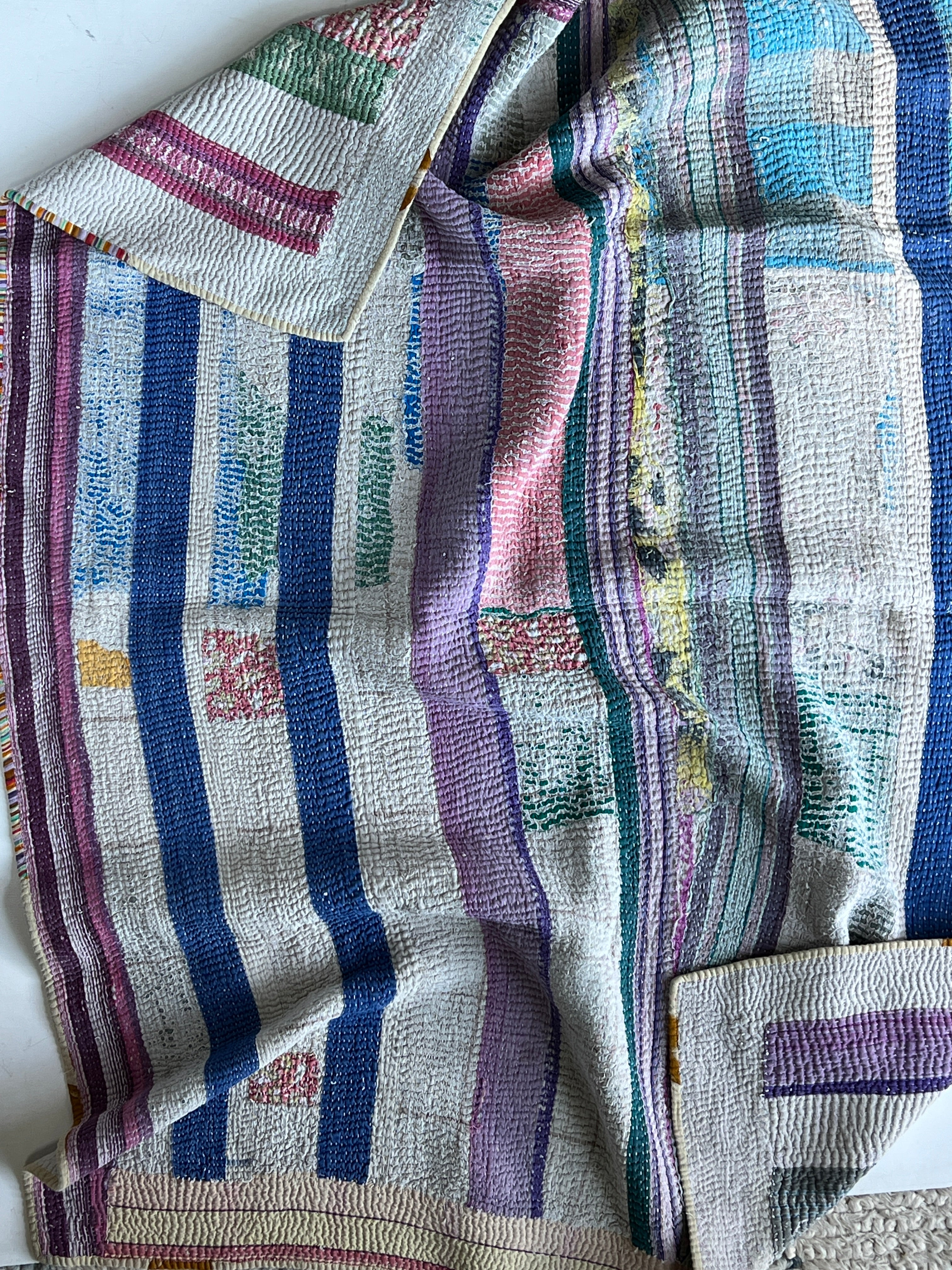 The Garden Quilt – Vintage Kantha Quilt