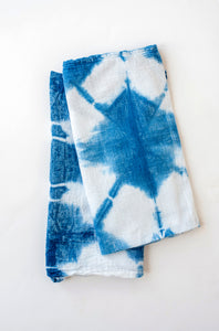 Hand-dyed Indigo Shibori Dish Towels
