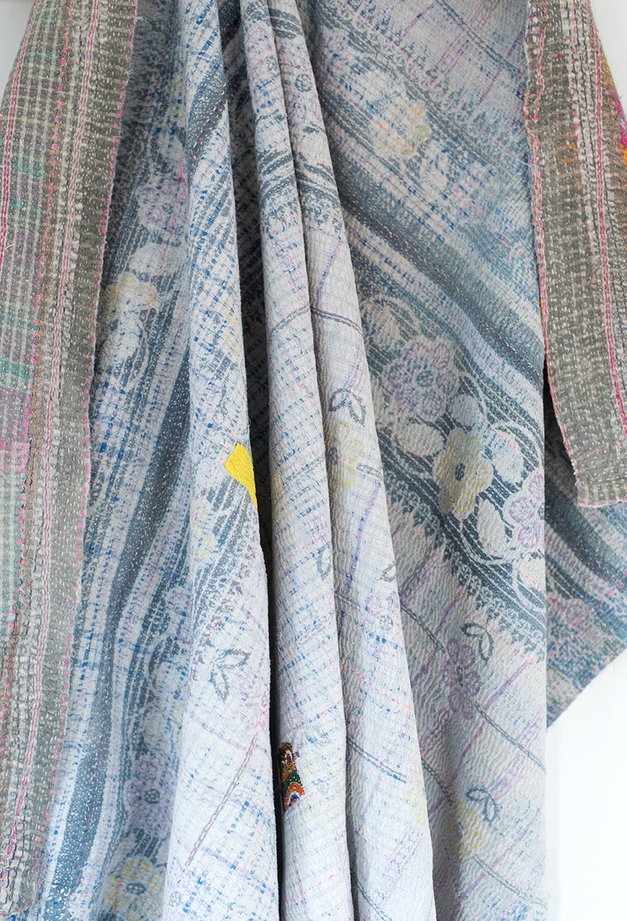 The Tulip Quilt – Vintage Kantha Quilt
